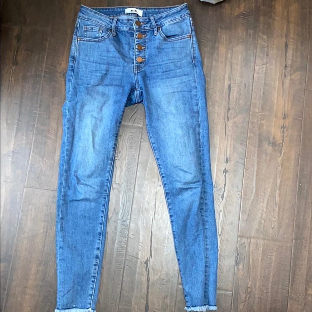 JBD High Rise Raw Edge Denim